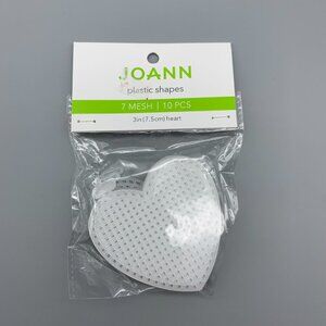 NEW Joann Plastic Canvas Heart Shapes 3" Package of 10